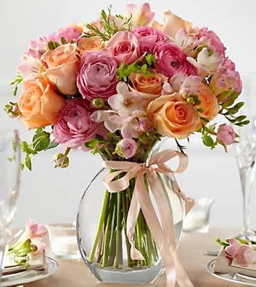 The Peach Silk Arrangement