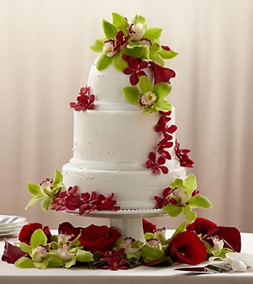 The Elegant Orchid Cake Décor