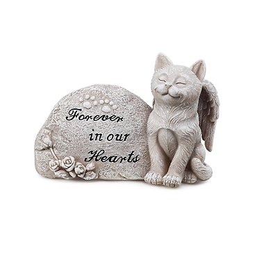 Memorial Plaque with Cat